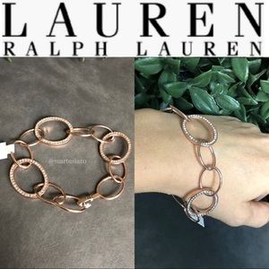 Ralph Lauren rose gold studded bracelet